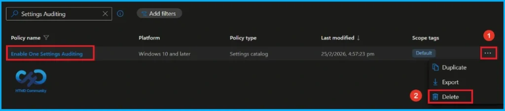 Control One Settings Service Logging in Windows using Intune - Fig.12
