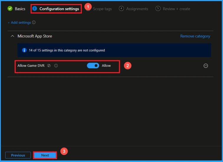 Control Windows Game Recording and Broadcasting using Intune 5 Control Windows Game Recording and Broadcasting using Intune - Fig.4