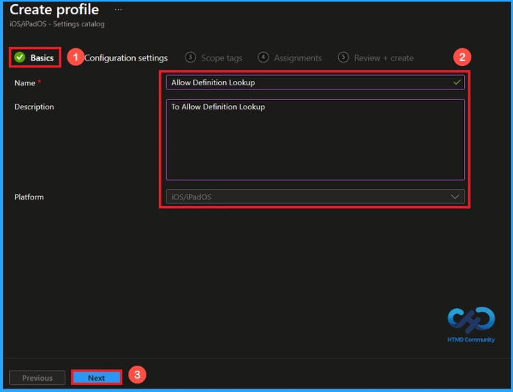 Controlling Definition Lookup Feature in iOS using Intune - Fig.2