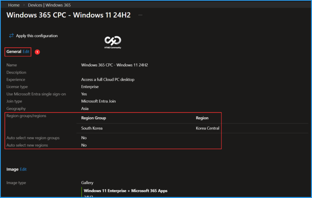 Easy Way to Update New Multi-Region Selection in Windows 365. Fig. 2