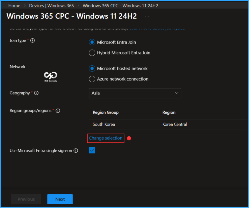 Easy Way to Update New Multi-Region Selection in Windows 365. Fig. 3