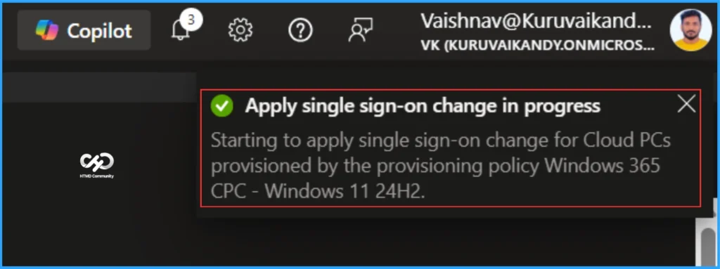 Easy Way to Update New Multi-Region Selection in Windows 365. Fig. 8