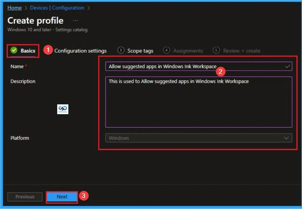 Enable Suggested Apps in Windows Ink Workspace using Intune - Fig.3