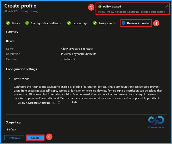 How to Control iOS Keyboard Shortcut Settings using Intune - Fig.8