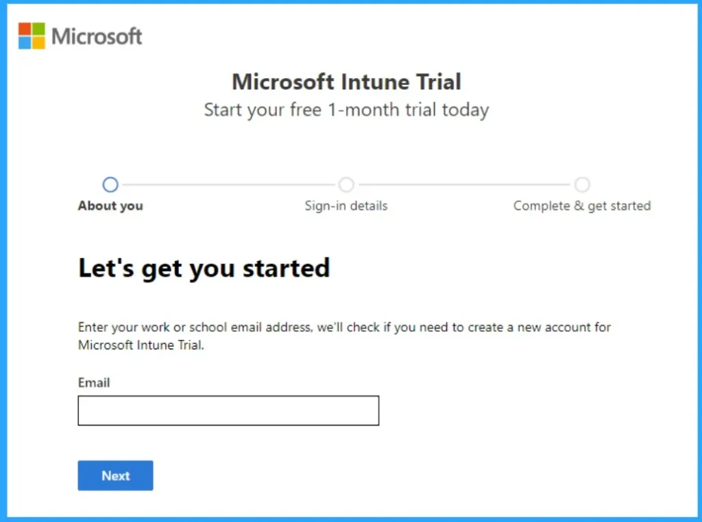 How to Create a Independent Intune Account Without Partner Channel Hassles - Fig.2 - Creds to MS