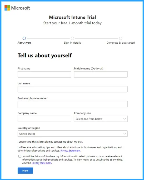 How to Create a Separate Intune Account Without Partner Channel Hassles - Fig.3 - Creds to MS