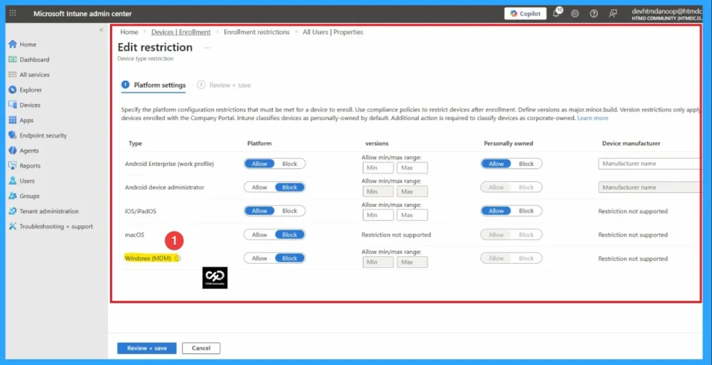 How to Fix Windows MDM Enrollment Error 80180014 in Intune Device Restriction Issue - Fig.2