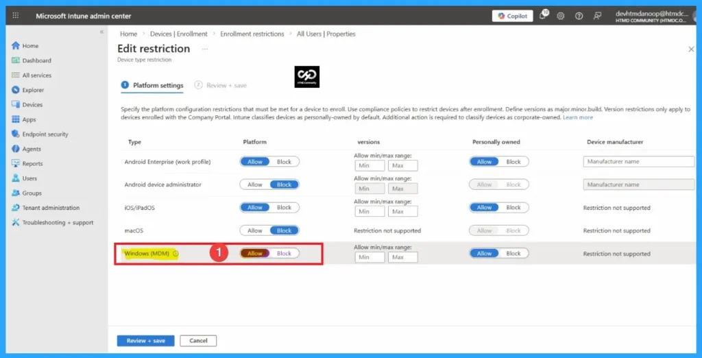 How to Fix Windows MDM Enrollment Error 80180014 in Intune Device Restriction Issue - Fig.3