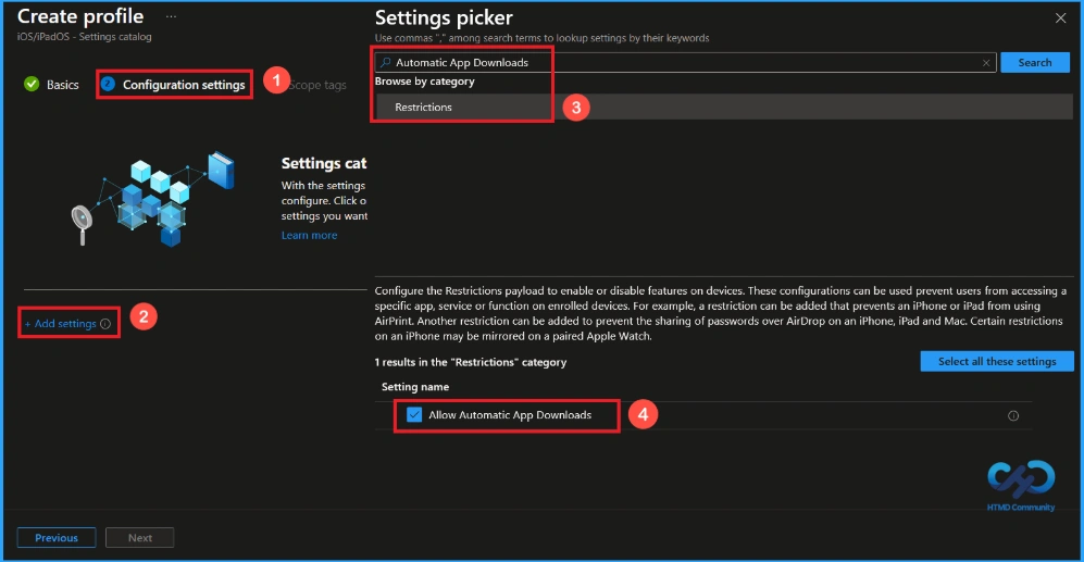 How to Stop Automatic App Downloads on iOS Devices using Intune - Fig.3