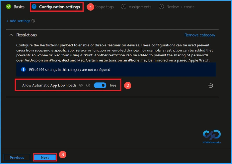 How to Stop Automatic App Downloads on iOS Devices using Intune - Fig.4