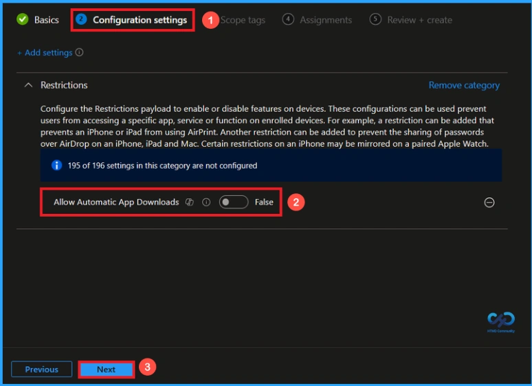 How to Stop Automatic App Downloads on iOS Devices using Intune - Fig.5
