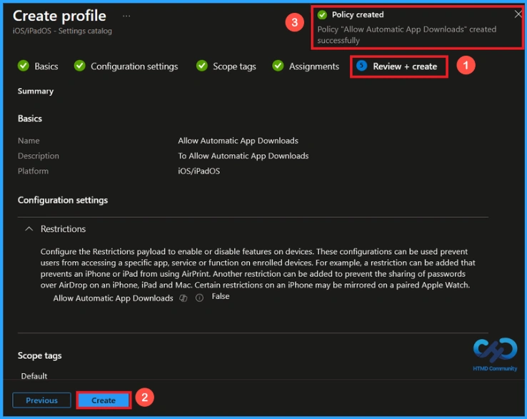 How to Stop Automatic App Downloads on iOS Devices using Intune - Fig.8