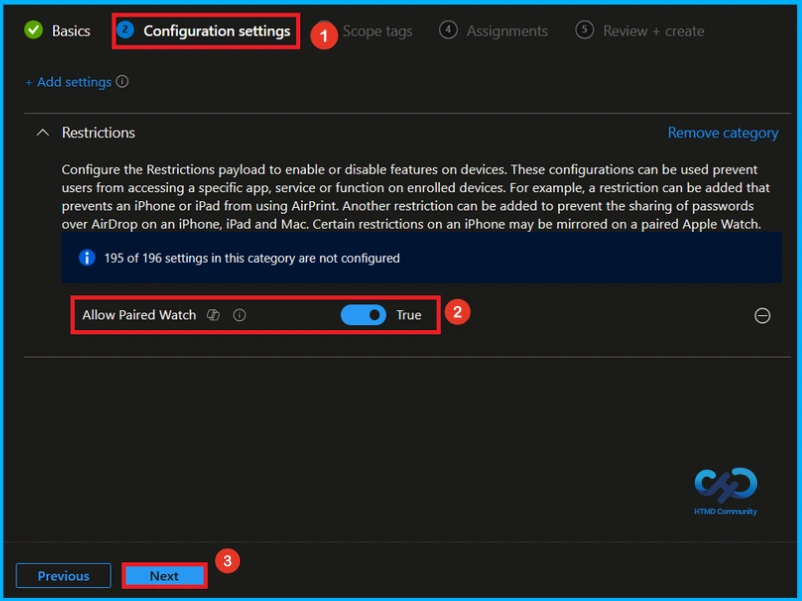 Managing Apple Watch Pairing on Supervised iOS Devices using Intune - Fig.5