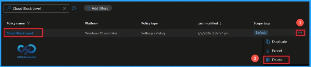Managing Suspicious File Blocking in Microsoft Defender using Intune - Fig.11