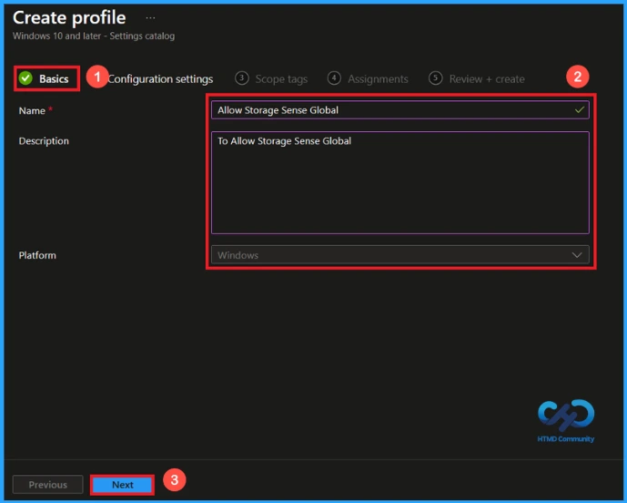 Managing the Storage Sense Policy in Windows using Intune - Fig.2