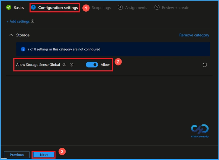 Managing the Storage Sense Policy in Windows using Intune - Fig.4