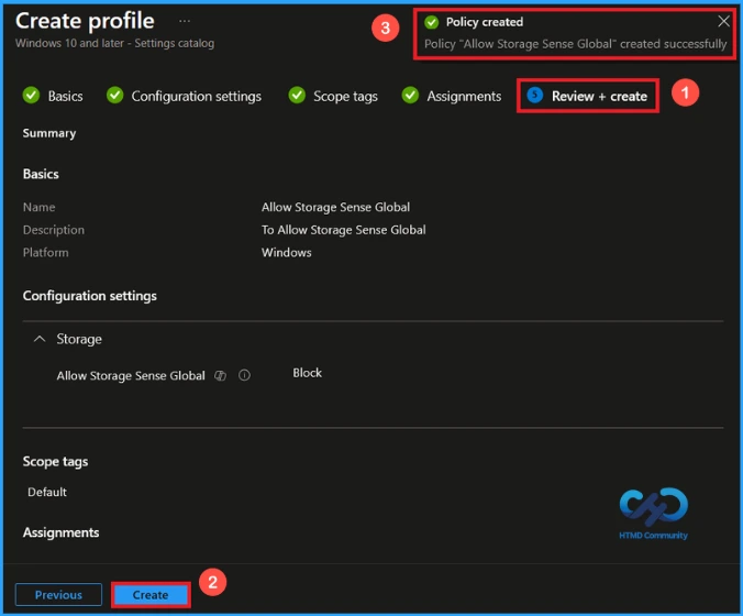 Managing the Storage Sense Policy in Windows using Intune - Fig.8