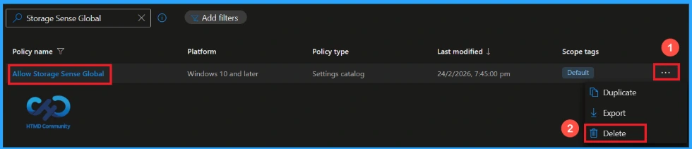 Managing the Storage Sense Policy in Windows using Intune - Fig.11