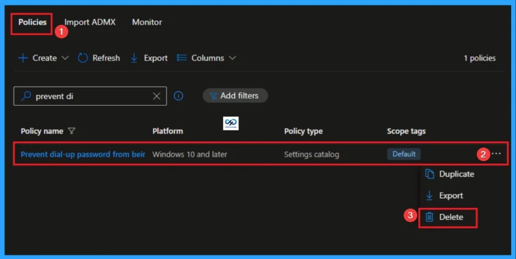 Prevent Dial-up Password from being Saved using Intune 14 Prevent Dial-up Password from being Saved using Intune - Fig.13