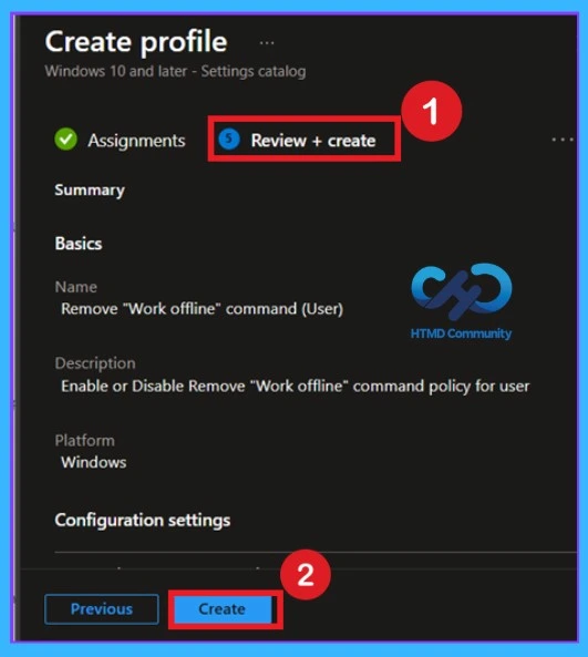Remove Work Offline option from File Explorer using Intune Policy to Prevent Manual Offline File Switching -Fig.8