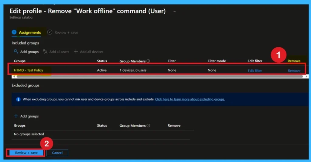 Remove Work Offline option from File Explorer using Intune Policy to Prevent Manual Offline File Switching -Fig.11