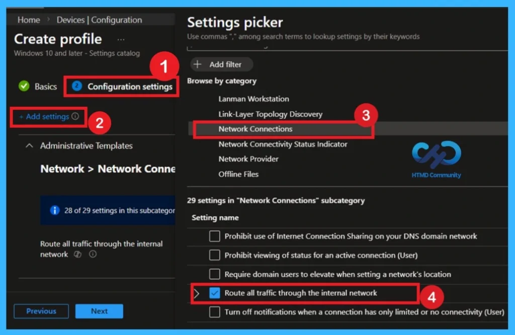 How to Control Internet Traffic Routing for Remote Clients using Intune Policy - Fig.3