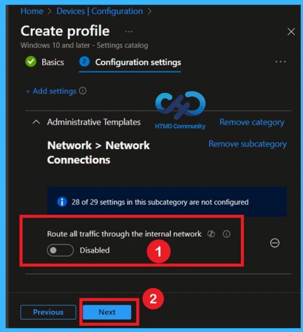 How to Control Internet Traffic Routing for Remote Clients using Intune Policy - Fig.4