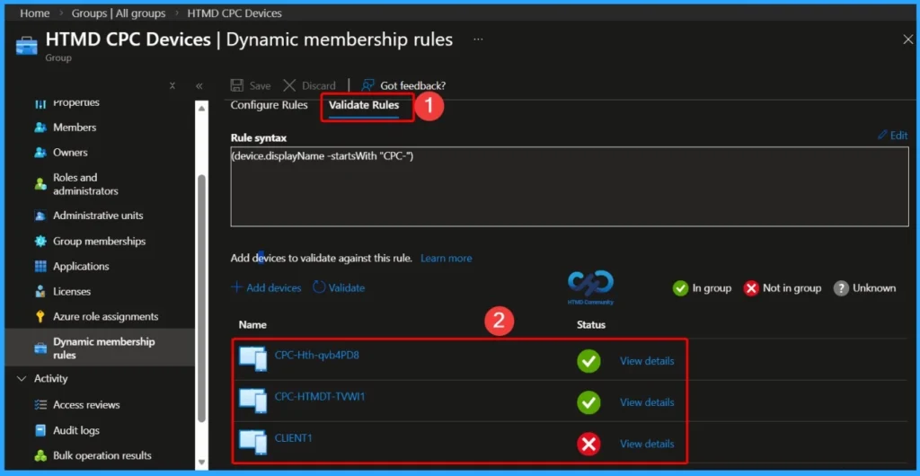 How to Validate Microsoft Entra ID Dynamic Group Membership Rules in Intune - Fig.3
