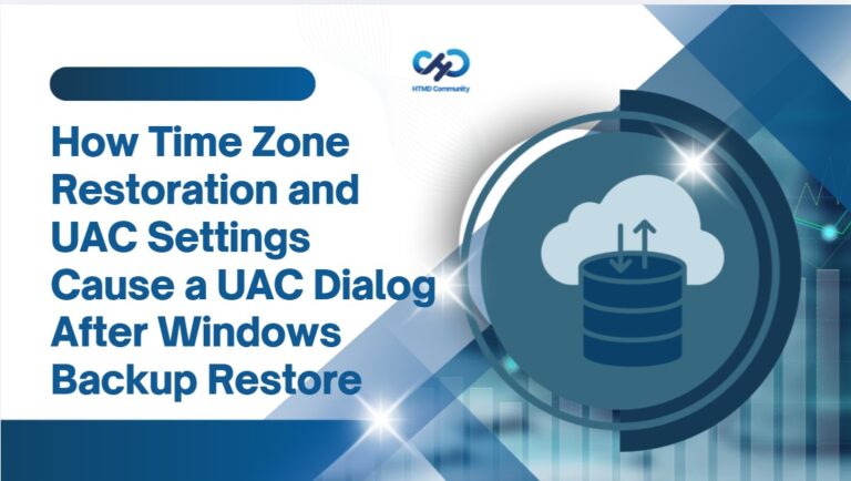 How Time Zone Restoration and UAC Settings Cause a UAC Dialog After Windows Backup Restore 1