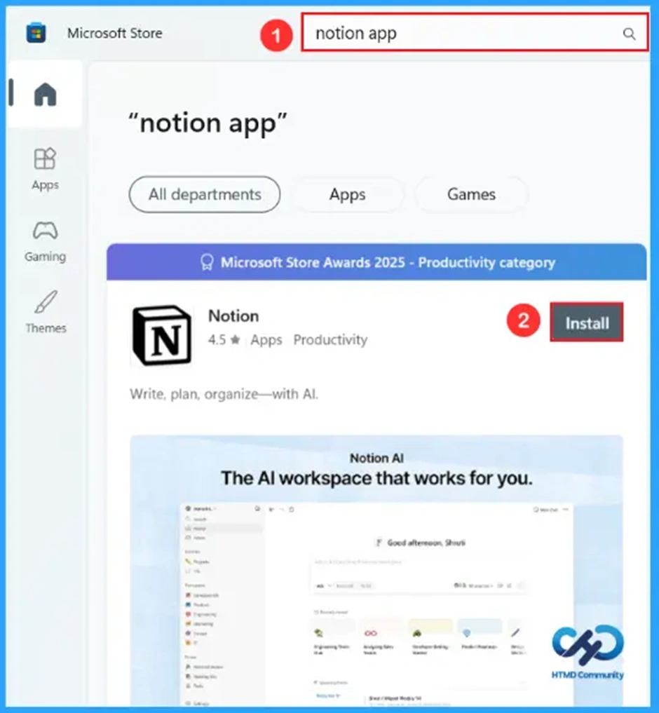 How to Install and Use Notion App on Windows 11 PC – Fig.2