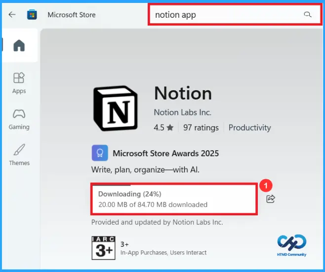 How to Install and Use Notion App on Windows 11 PC – Fig.3