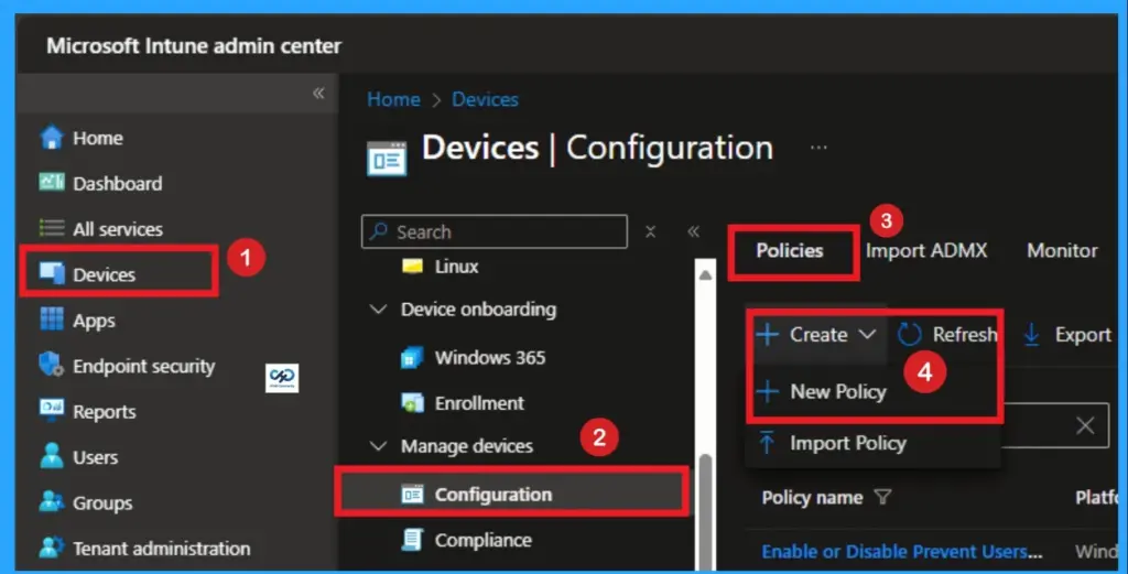 Block Persistence through WMI Event Subscription using Intune - Fig.1