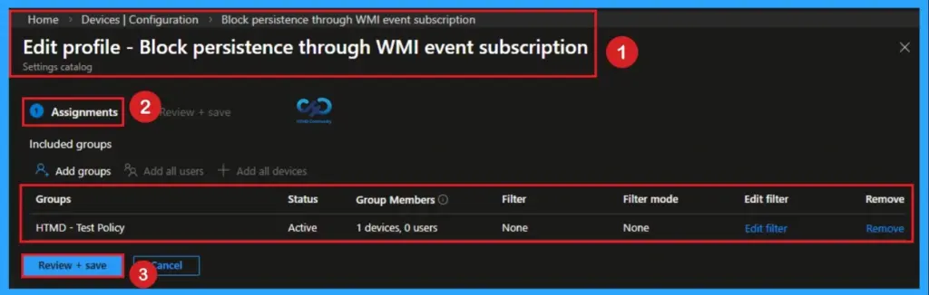 Block Persistence through WMI Event Subscription using Intune - Fig.10