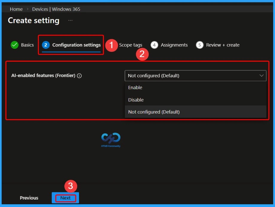 New Windows 365 Cloud PC Configurations and Windows App Settings available under Settings in Microsoft Intune 4 New Windows 365 Cloud PC Configurations and Windows App Settings available under Settings in Microsoft Intune - Fig.3
