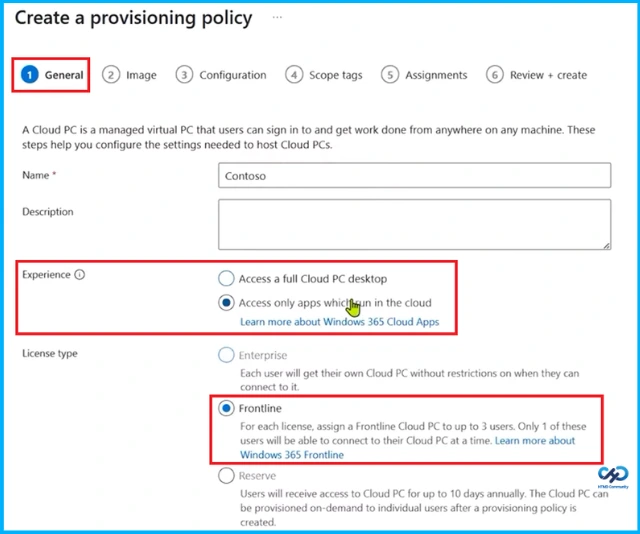Configuring User Experience Sync with Windows 365 Frontline Provisioning Policies - Fig.2 creds to Jason Parker