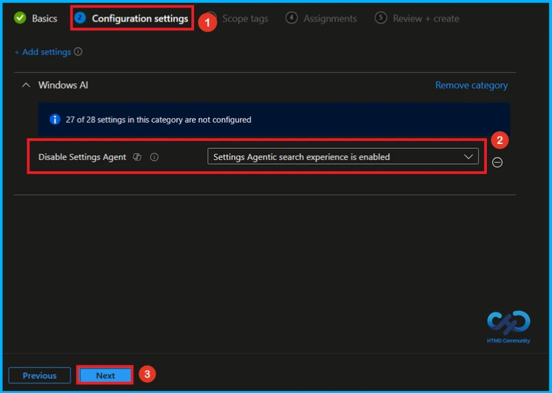 Controlling the Settings Agentic Search Experience in Windows using Intune - Fig.4