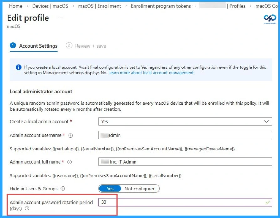 Customise macOS LAPS Password Rotation in MS Intune Beyond 180 Days 2 Customise macOS LAPS Password Rotation in MSIntune Beyond 180 Days - Fig.1 - Creds to MS