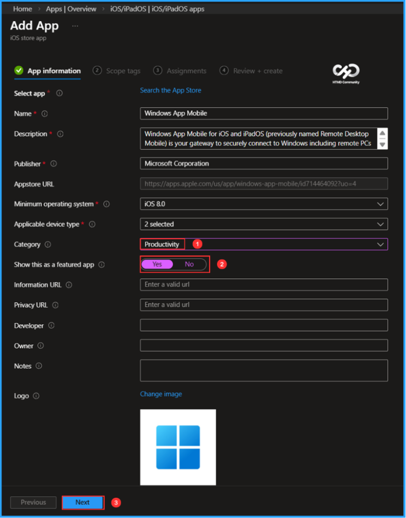 Easy Method to Deploy Windows App Mob for iOS and iPadOS using Intune 5 Easy Method to Deploy Windows App Mob for iOS and iPadOS using Intune. Fig. 4