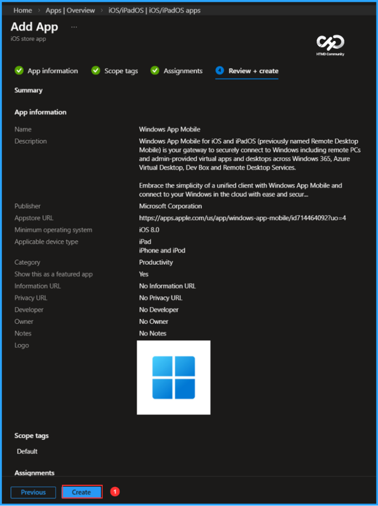 Easy Method to Deploy Windows App Mob for iOS and iPadOS using Intune 8 Easy Method to Deploy Windows App Mob for iOS and iPadOS using Intune. Fig. 7