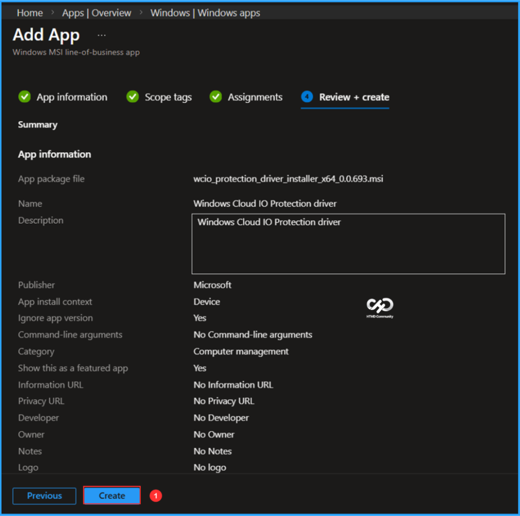 Easy Method to Deploy Windows Cloud Input Protection Driver Setup using Intune. Fig. 8