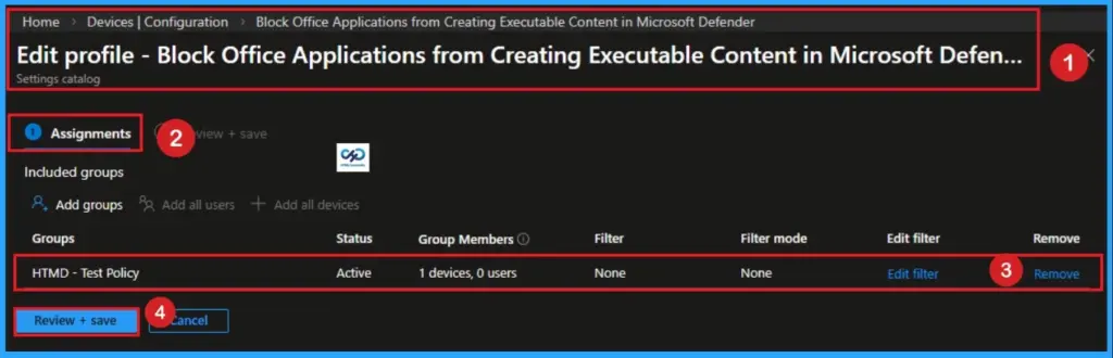 How to Block Office Applications from Creating Executable Content in Microsoft Defender using Intune - Fig.11