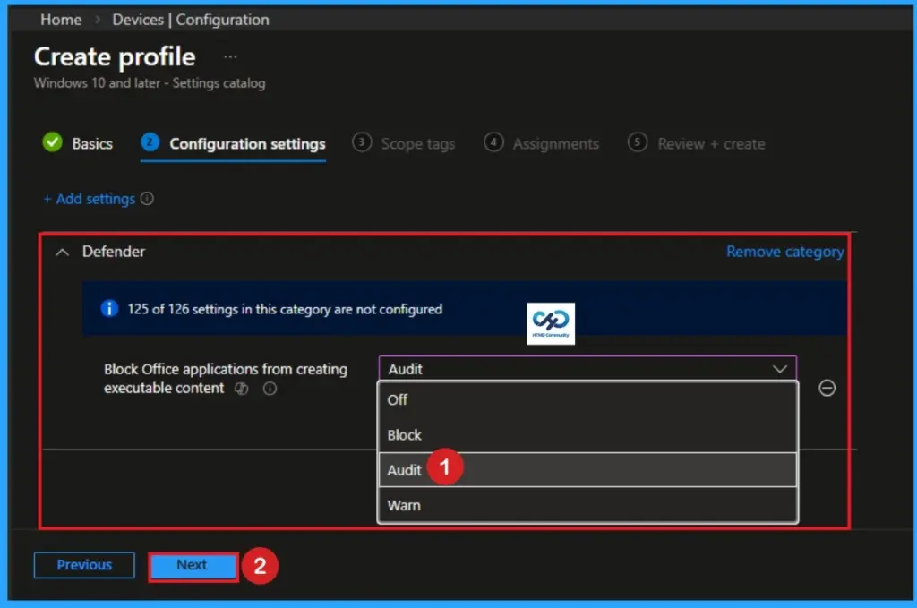 How to Block Office Applications from Creating Executable Content in Microsoft Defender using Intune - Fig.5