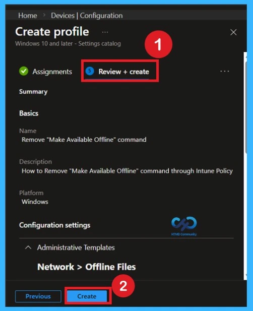 How to Configure Prevent Users from Making Network Files Available Offline using Microsoft Intune 9 How to Configure Prevent Users from Making Network Files Available Offline using Microsoft Intune -Fig.8