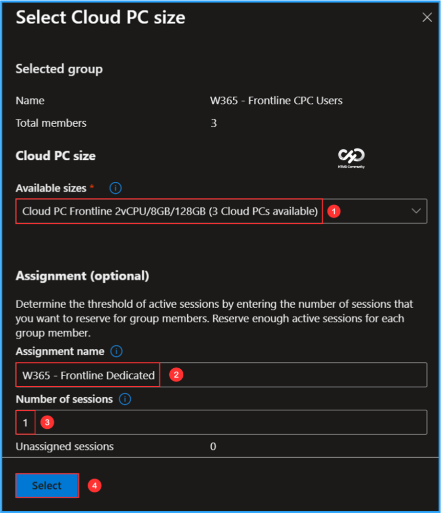 How to Create Windows 365 Frontline Cloud PCs using Intune. Fig. 7