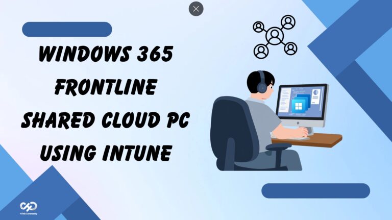 How to Create Windows 365 Frontline Shared Cloud PC using Intune. Fig. 1