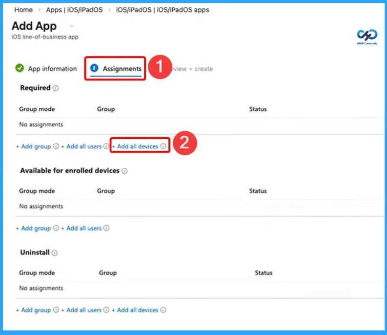 Deploy DDM-Based Line of Business Apps in Microsoft Intune for iOS and iPadOS Devices - Fig.6 - Creds to MS