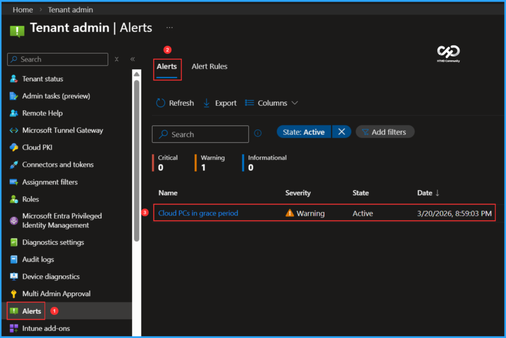 How to Set Alert for Windows 365 Cloud PCs in Grace Period using Intune 5 How to Set Alert for Windows 365 Cloud PCs in Grace Period using Intune. Fig. 4