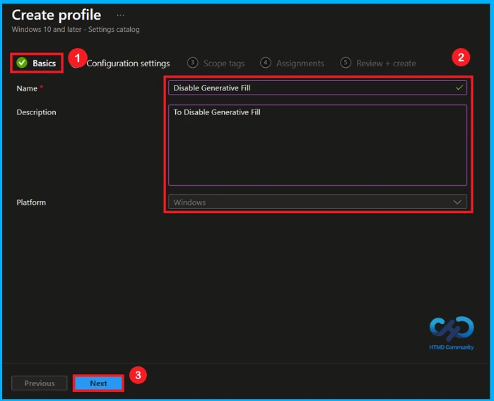 Managing Generative Fill in Windows Paint using Intune - Fig.2