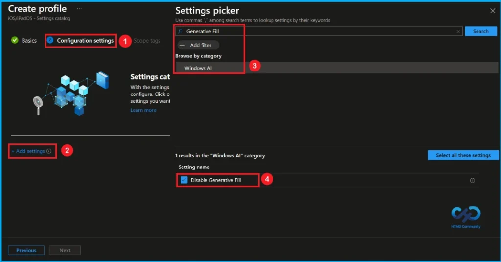 Managing Generative Fill in Windows Paint using Intune - Fig.3