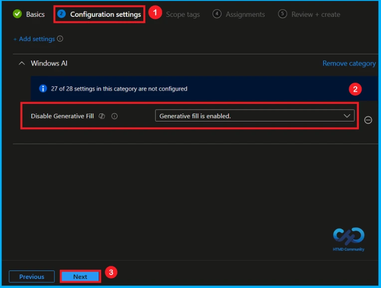 Managing Generative Fill in Windows Paint using Intune - Fig.4